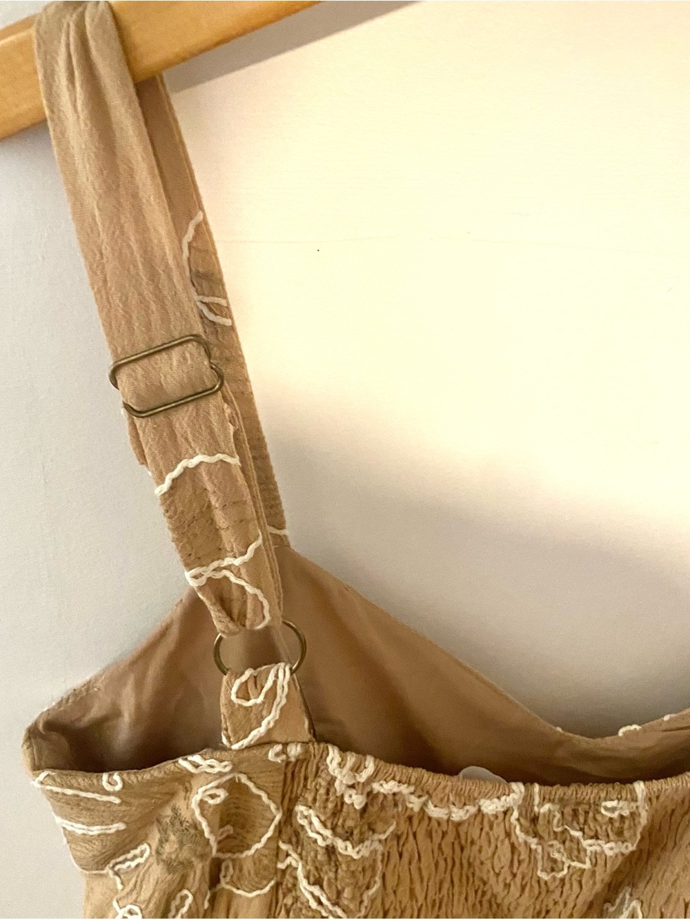 Blu Pepper Tan Floral Maxi Slip Dress - Picture 5 of 8